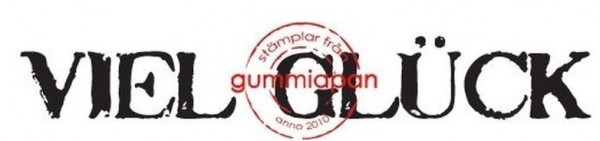 Gummiapan Stempelgummi ' Viel Glück ' 14031012 disc.
