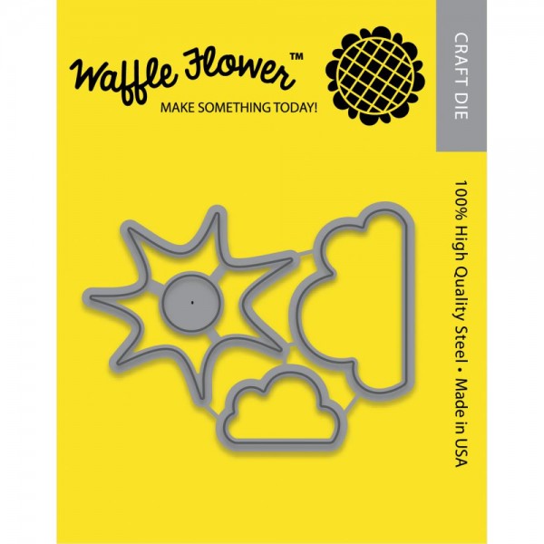 Waffle Flower Crafts Stanzform Sonne u. Wolken / Partly Cloudy WF310022