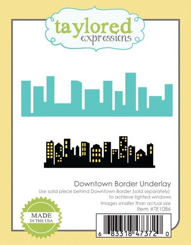 Taylored Expressions Stanzform Skyline HINTERGRUND Border / Downtown Border Underlay TE1086