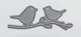 Kulricke Stanzform Vögel auf Ast C-D142