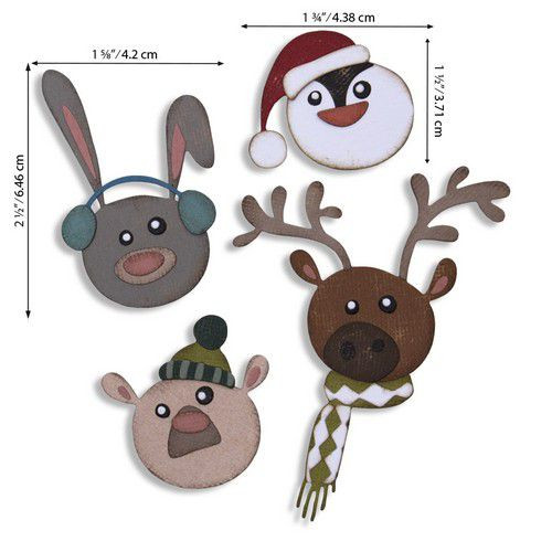 Sizzix Stanzform Thinlits Winter Critters 664752