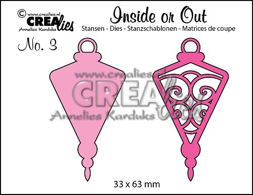 Crealies Stanzform Inside or Out Nr. 3 Weihnachtskugel / Christmas Ornament C CLIO03