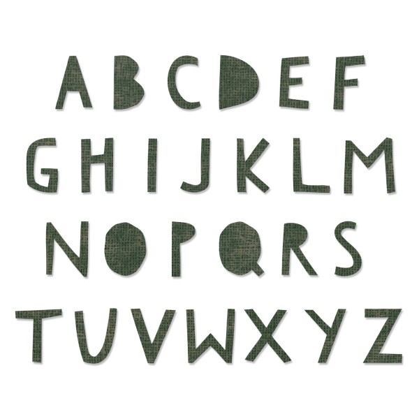 Sizzix Stanzform BIGZ XL Alphabet 3,2 cm Cutout Upper by Tim Holtz 662707