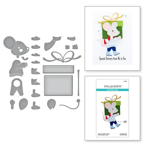 Spellbinders Stanzform Dancin' & Giftin' Mouse S4-1318