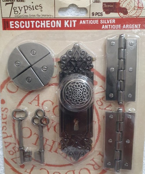 7Gypsies Escutcheon Kit Antique Silver 12368