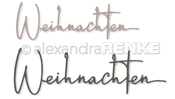 Alexandra Renke Stanzform ' Schriftzug Weihnachten ' D-AR-Ty0172