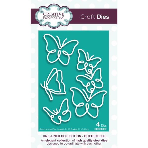 Creative Expressions Stanzform One-Liner Collection BUTTERFLIES CEDSE007