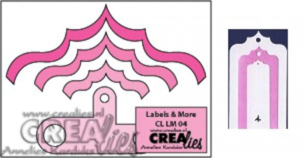 Crealies Labels & More # 4 CLLM04 ( rosa )