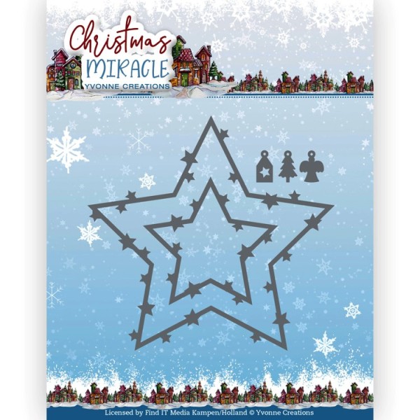 Yvonne Creations Stanzform Christmas Miracle - STAR DESCORATIONS YCD10281