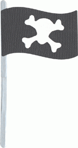 Quickutz Stanzform Piratenflagge / flag KS-0781