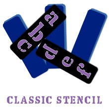 Sizzix Alphabar Classic Stencil Kleinbuchstaben 38-1168