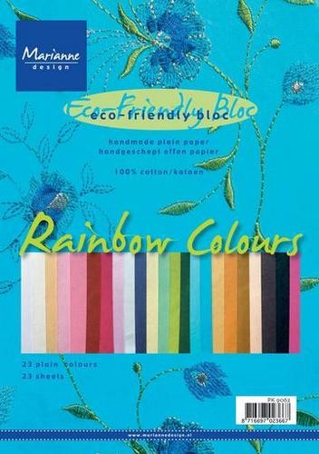 Marianne D Papierblock Rainbow Colours 22 cm x 14,5 cm PK9062