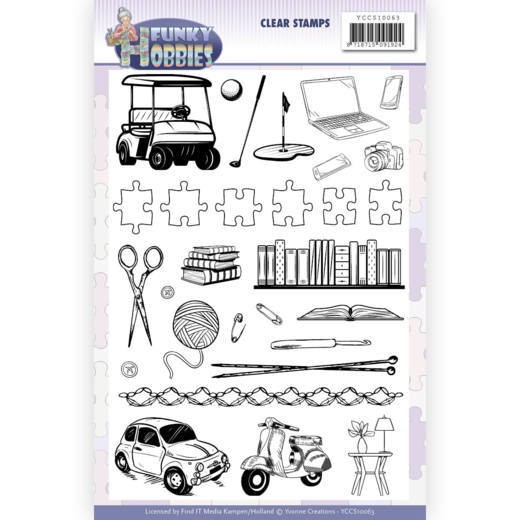 Yvonne Creations Clear Stempelset FUNKY HOBBIES YCCS10063
