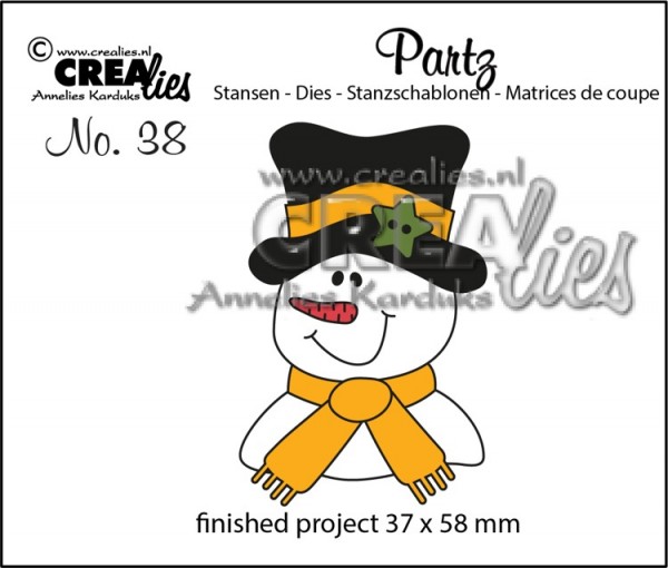 Crealies Partz Nr.38 Schneemann / Snowman CLPartz38