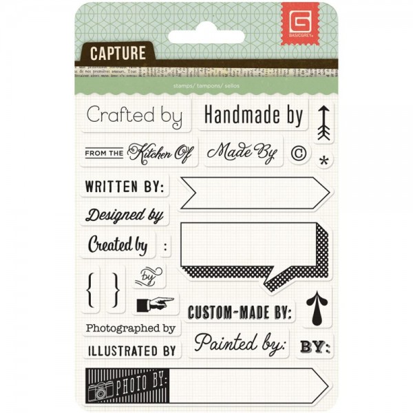 Basic Grey Clear Stempel-Set Give Credit CPT-4407