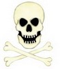 Bosskut Stanzform Totenkopf u. Knochen / skull and cross bones 0901