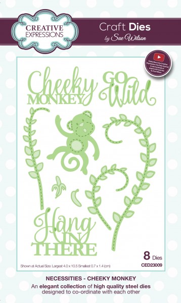 Creative Expressions Stanzform Affe / Cheeky Monkey CED23009