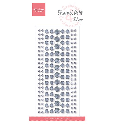 Marianne D Enamel Dots SILVER GLITTER PL4524