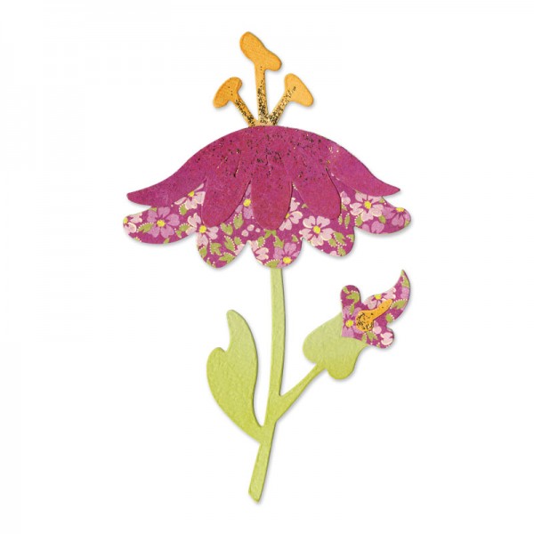 Sizzix Stanzform BIGZ Blume mit Blätter u. Stengel # 4 / Flower w/Leaves & Stem # 4 657712