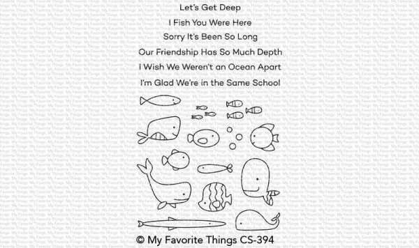 My Favorite Things Clearstempel-Set Fische / Fish You Were Here CS-394 disc.
