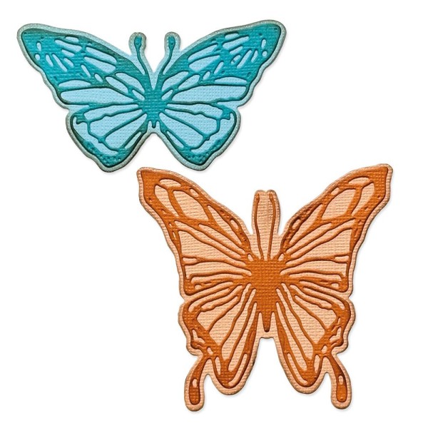 Sizzix Stanzform Thinlits Vault Scribbly Butterfly by Tim Holtz 666564