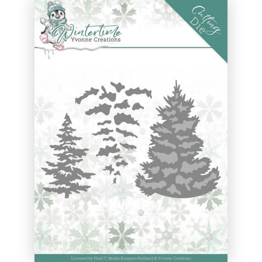 Yvonne Creations Stanzform Winter Time Pine Tree YCD10216
