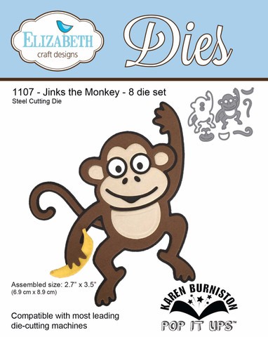 Elizabeth Craft Stanzform Affe / Jinks The Monkey 1107