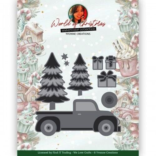 Yvonne Creations Stanzfom World of Christmas - CHRISTMAS TRUCK YCD10322