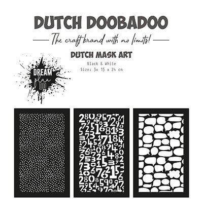 Dutch DooBaDoo Stencil Planner Set ( 3 Stück ) 15 cm x 24 cm 470.784.225