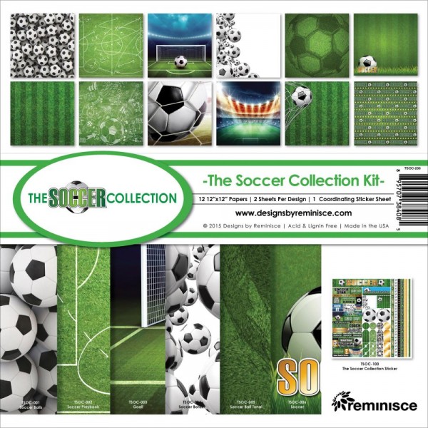 REMINISCE Collection Kit 12 " x 12 " SOCCER TSOC-200