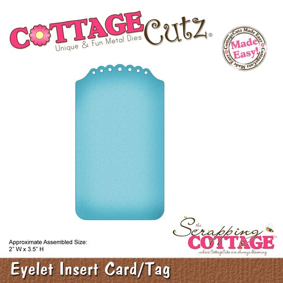 CottageCutz Stanzform Eyelet Insert Card / Tag CX-011