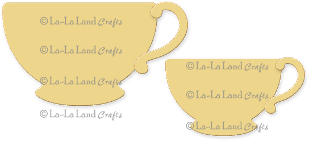 La-La Land Crafts Stanzform Teetassen / Teacups 8176
