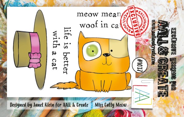 AALL & Create Clearstempel A7 MISS CATTY MEOW AALL-TP-1037