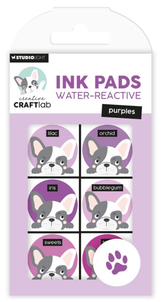 Studio Light INK PADS Water-Reactive PURPLES ( 6 x ) Nr. 20 CCL-ES-INKP20