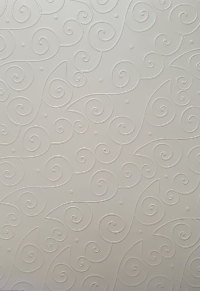 KARS Papier A4 Embossed Swirls Whipped Cream ( 1 Blatt ) 652005/0128