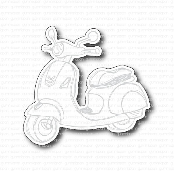Gummiapan Stanzform Roller, Scooter / Doodlad Scooter D201009