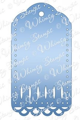 Whimsy Stamps Stanzform Anhänger / Double Scallop Tag WSD107