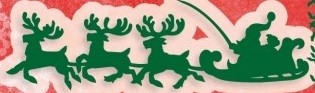 Joycrafts Stanz-u.Prägeform Weihnachtsschlitten 6002/2026(grün)