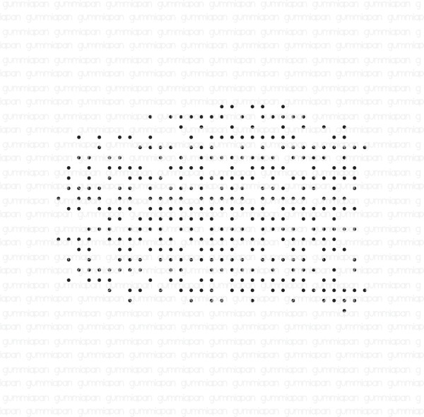 Gummiapan Stempelgummi gepunktetes Muster / Prickigt mönster 19040409