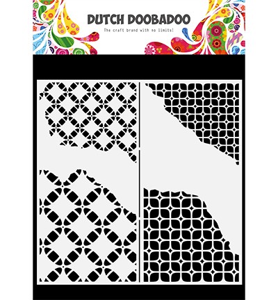 Dutch DooBaDoo Stencil Slimline Grunge 21 cm x 21 cm 470.784.113