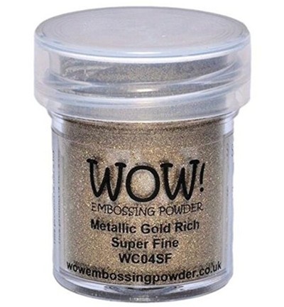 WOW! Embossingpulver METALLIC GOLD RICH super fine WC04SF