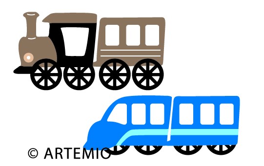 Artemio Happycut Stanzform 6,8 x 11 cm Eisenbahnen / train 18030007
