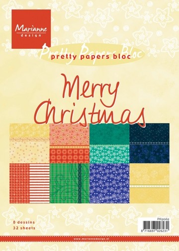 Marianne D Block Pretty Papers Merry Christmas 14,8 x 21 cm PK9069