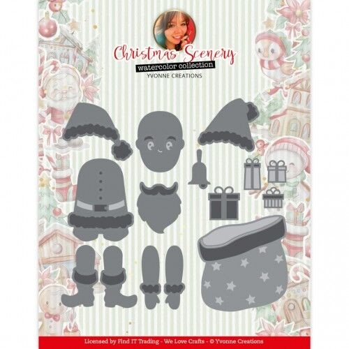 Yvonne Creations Stanzfom Christmas Scenery - SANTA CLAUS YCD10335
